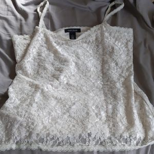 EUC WHBM floral lace cami